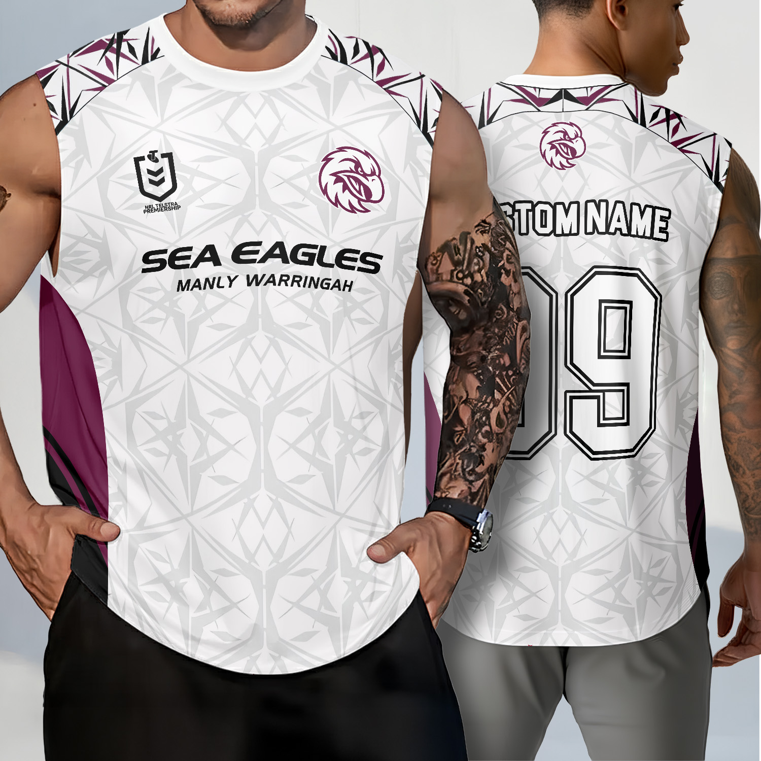 Auspiritmerch Manly Warringah Sea Eagles Personalized Tank Top Gift For Fans