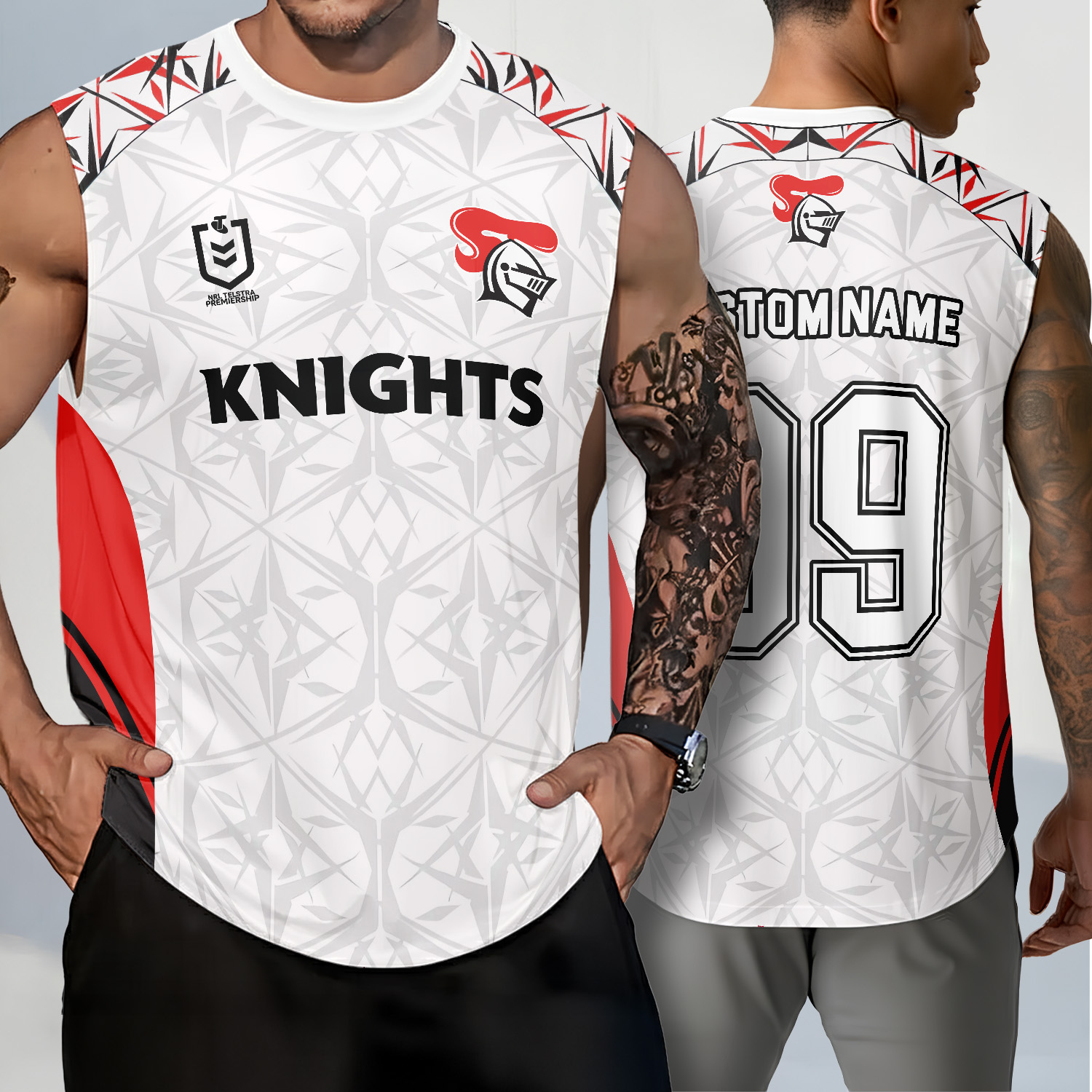 Auspiritmerch Newcastle Knights Personalized Tank Top Gift For Fans