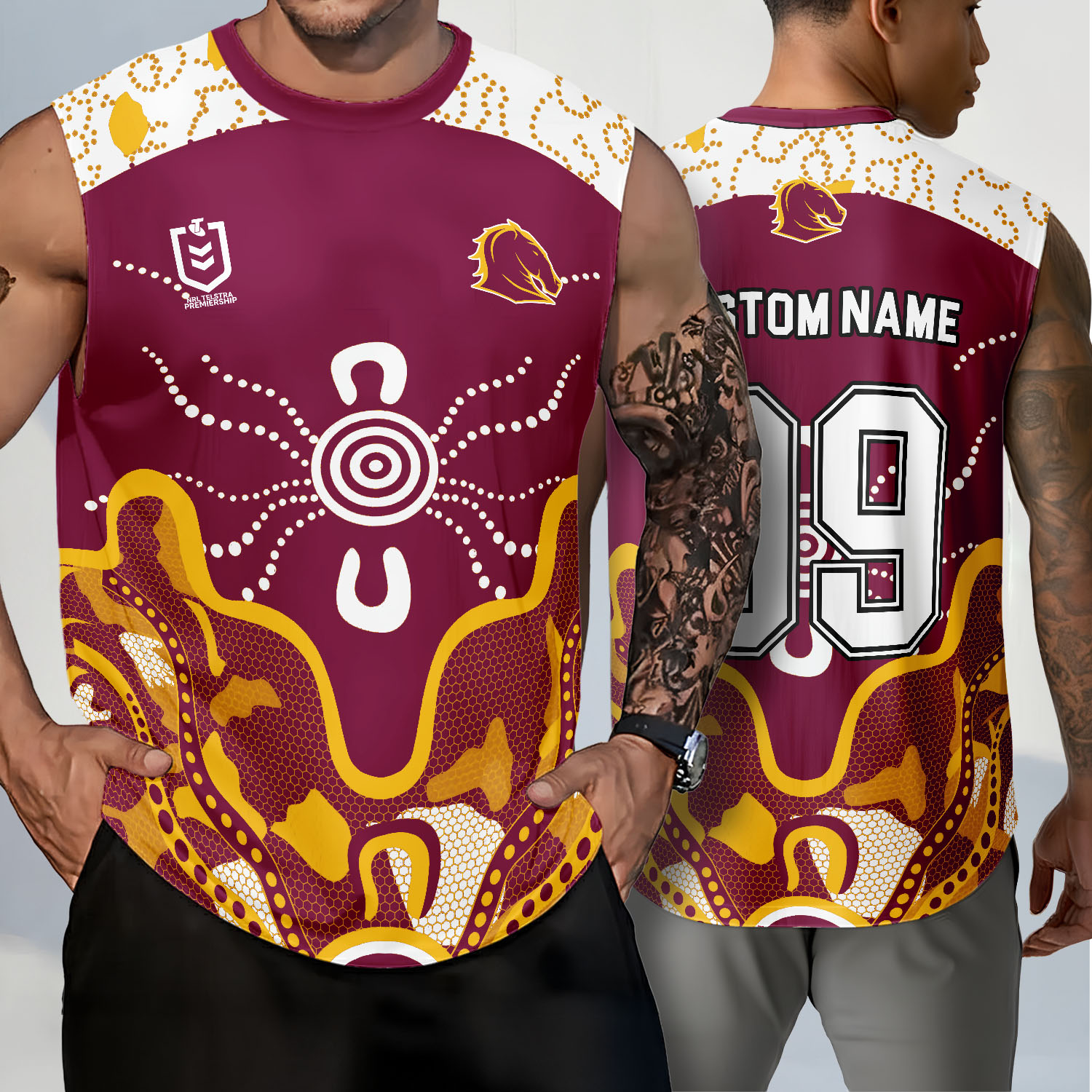 Auspiritmerch Brisbane Broncos Personalized Tank Top Gift For Fans