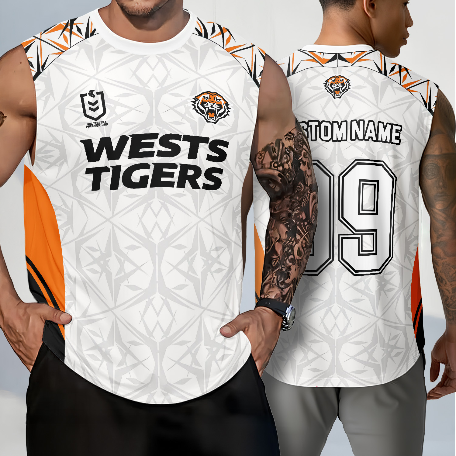 Auspiritmerch Wests Tigers Personalized Tank Top Gift For Fans