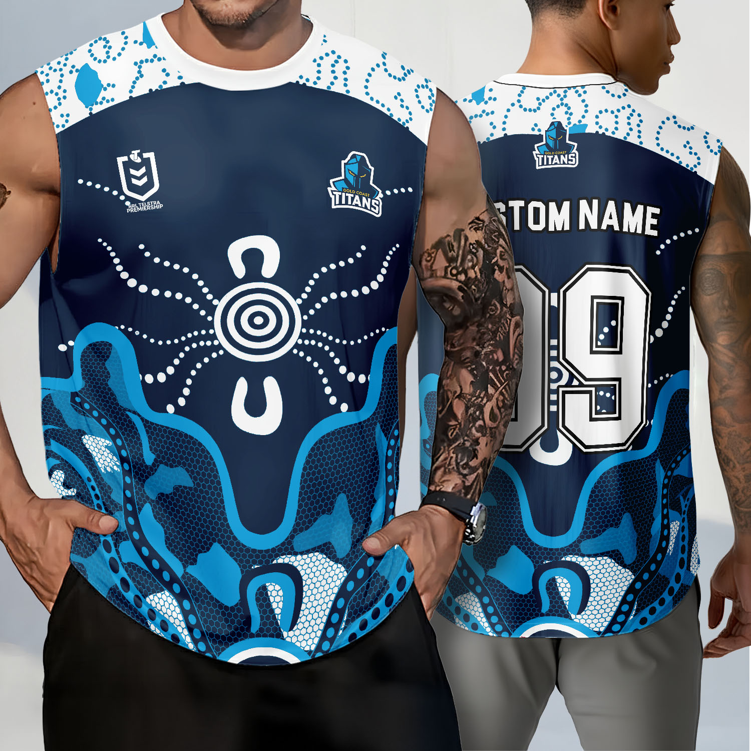 Auspiritmerch Gold Coast Titans Personalized Tank Top Gift For Fans