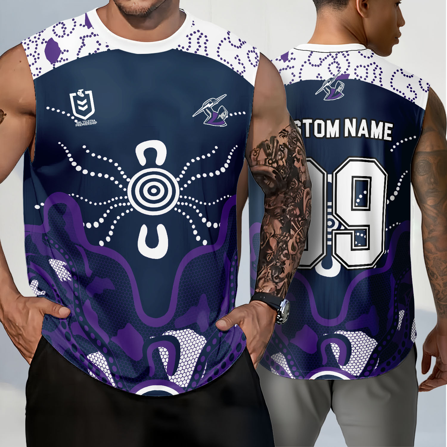 Auspiritmerch Melbourne Storm Personalized Tank Top Gift For Fans