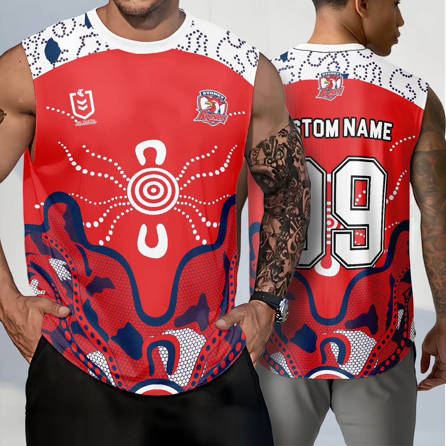 Auspiritmerch Sydney Roosters Personalized Tank Top Gift For Fans