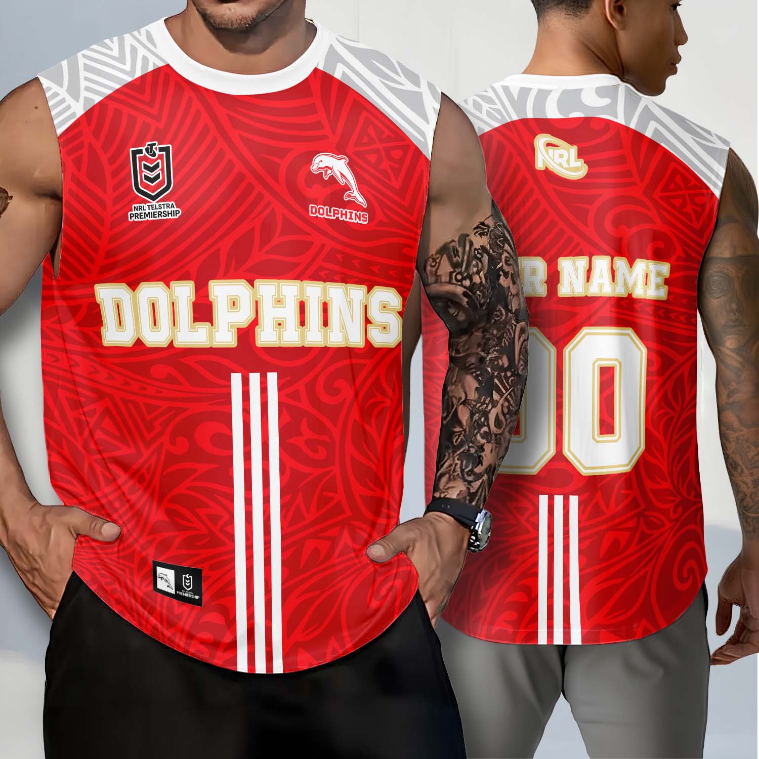 Auspiritmerch Dolphins Personalized Tank Top Gift For Fans