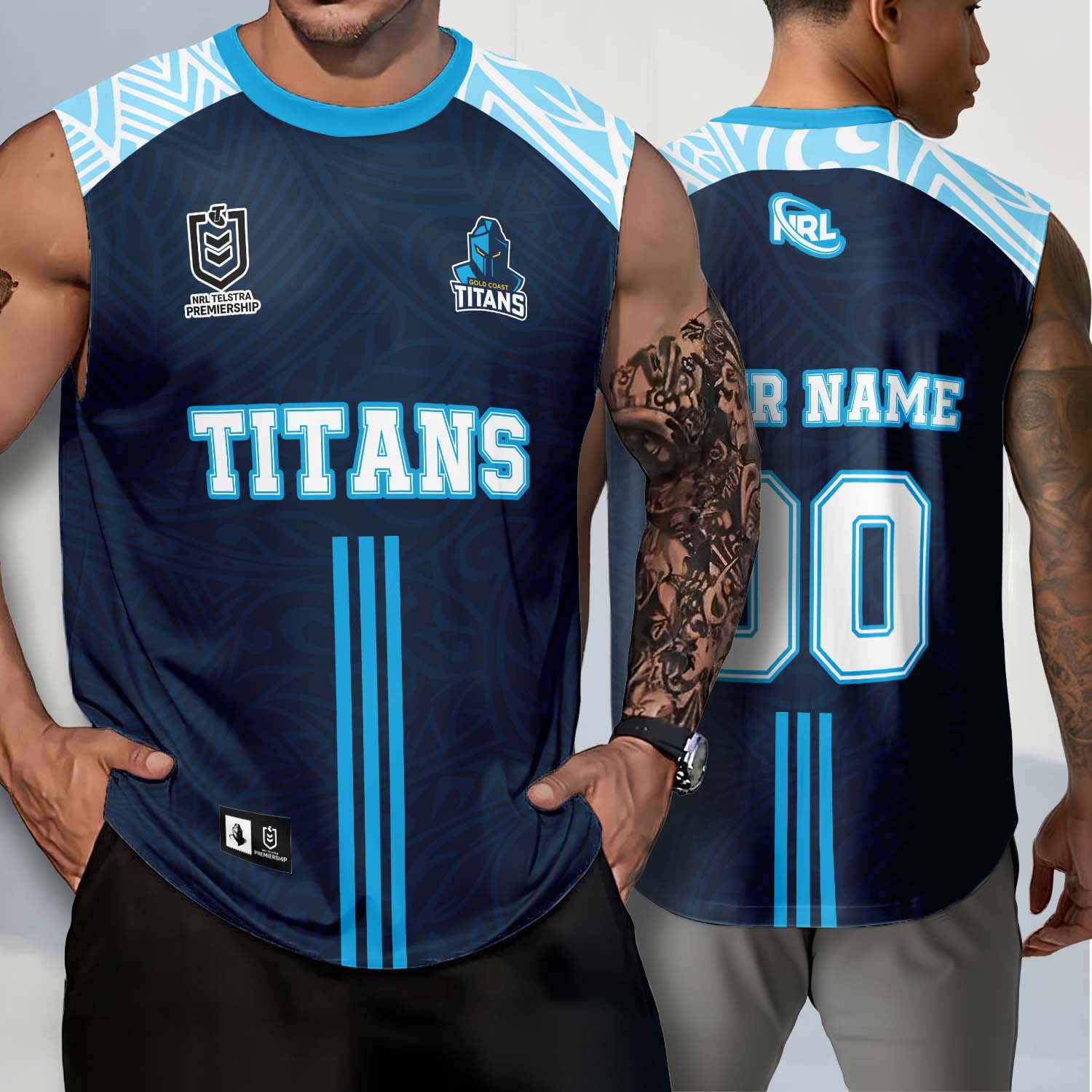 Auspiritmerch Gold Coast Titans Personalized Tank Top Gift For Fans