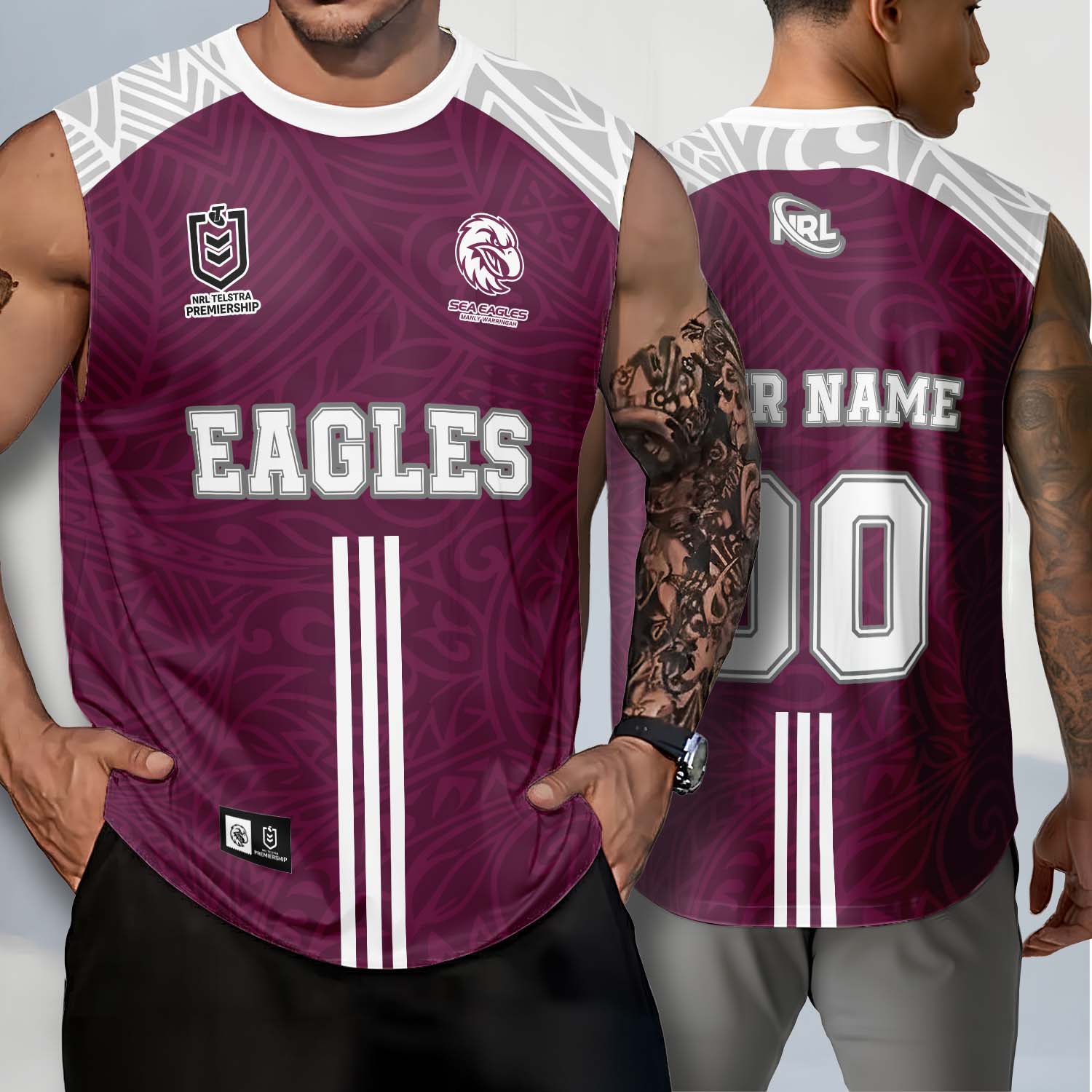 Auspiritmerch Manly Warringah Sea Eagles Personalized Tank Top Gift For Fans