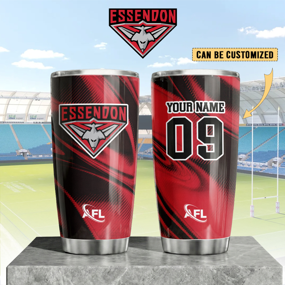 Auspiritmerch Essendon Custom Stanley Quencher 20oz Stainless Steel Tumbler