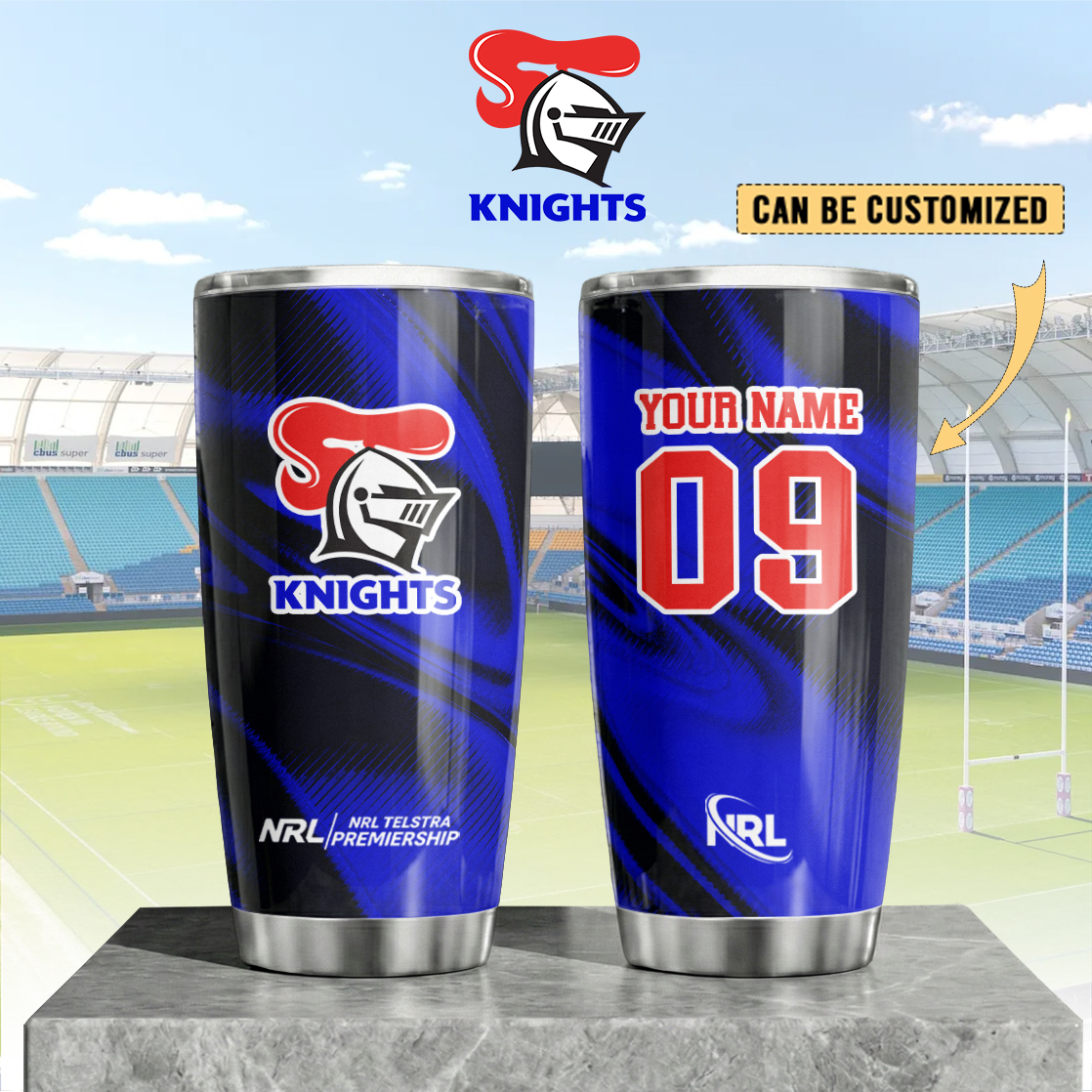 Auspiritmerch Newcastle Knights Custom Stanley Quencher 20oz Stainless Steel Tumbler