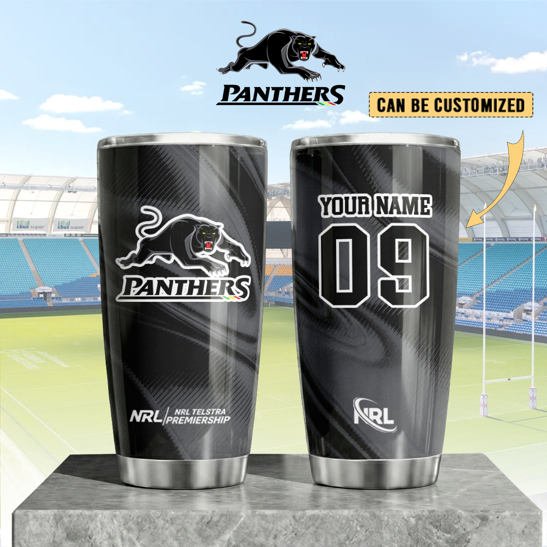 Auspiritmerch Penrith Panthers Custom Stanley Quencher 20oz Stainless Steel Tumbler