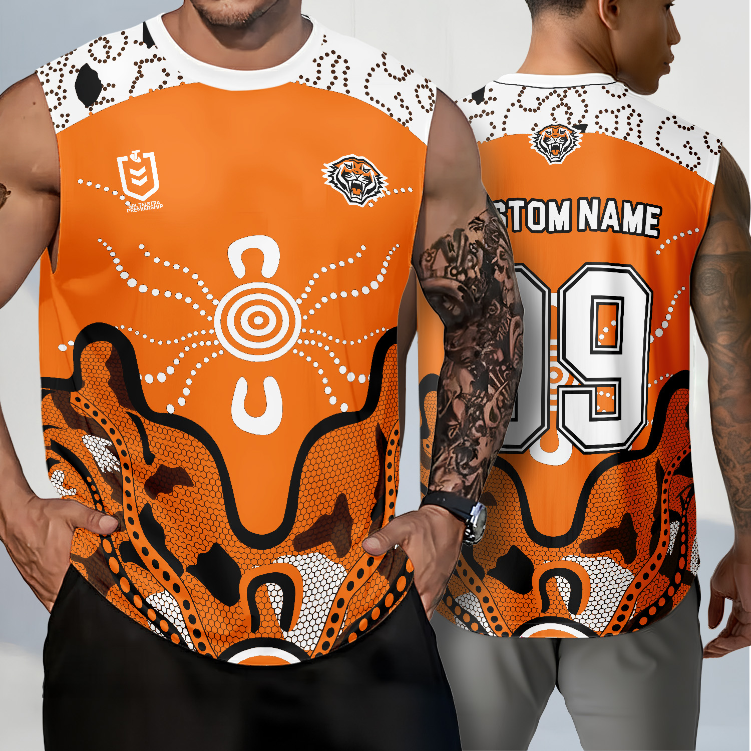 Auspiritmerch Wests Tigers Personalized Tank Top Gift For Fans