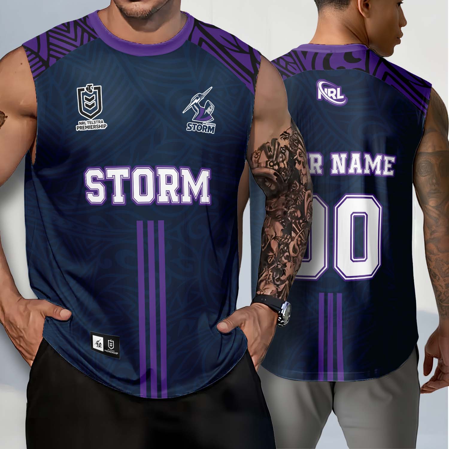 Auspiritmerch Melbourne Storm Personalized Tank Top Gift For Fans