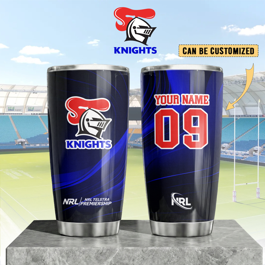 Auspiritmerch Newcastle Knights Custom Stanley Quencher 20oz Stainless Steel Tumbler
