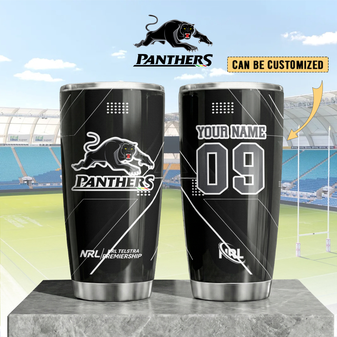 Auspiritmerch Penrith Panthers Custom Stanley Quencher 20oz Stainless Steel Tumbler