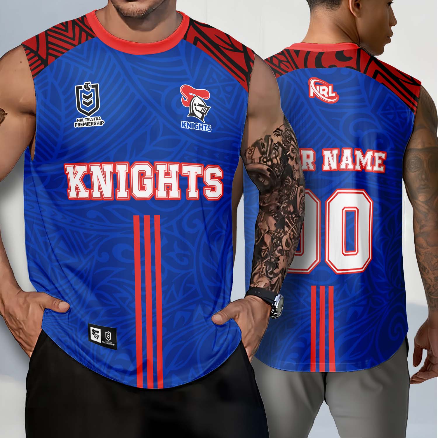 Auspiritmerch Newcastle Knights Personalized Tank Top Gift For Fans