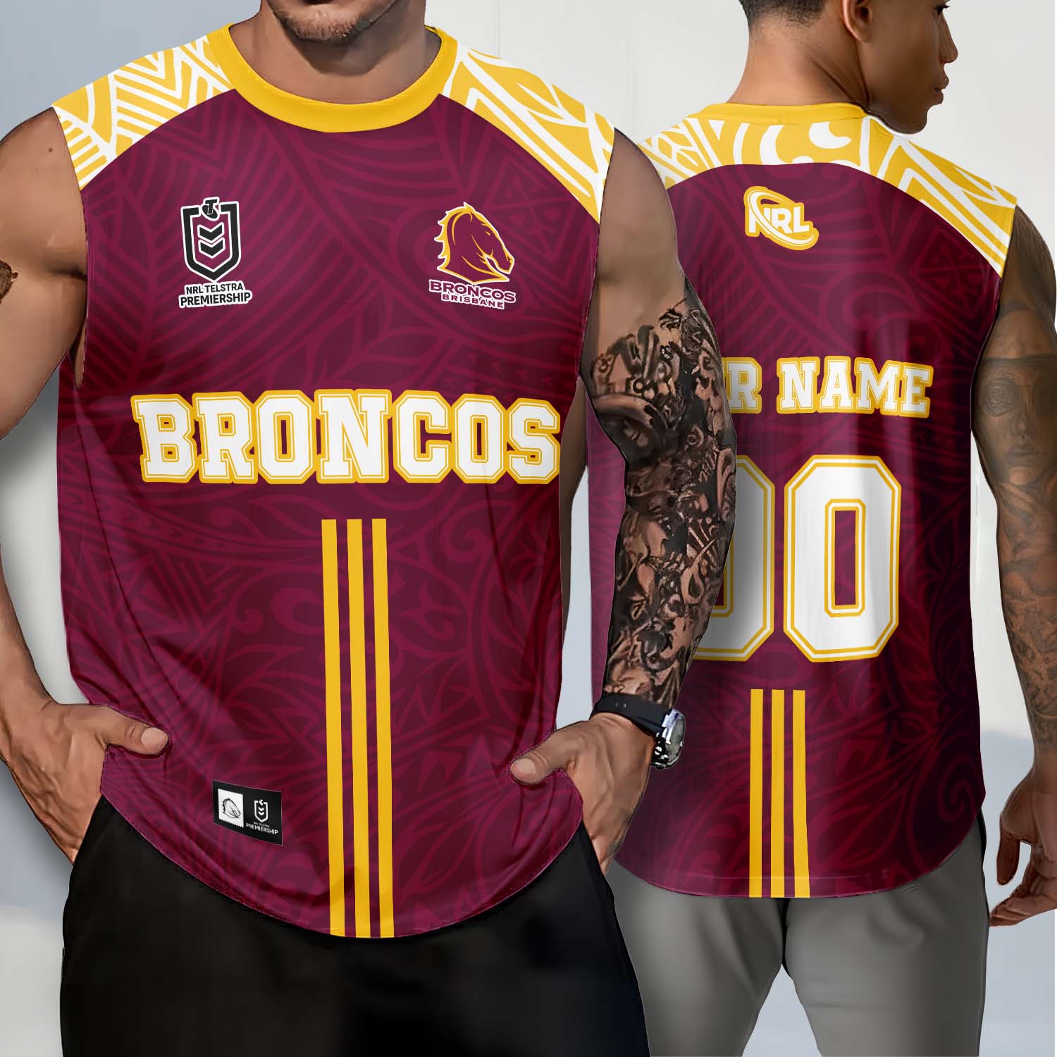 Auspiritmerch Brisbane Broncos Personalized Tank Top Gift For Fans