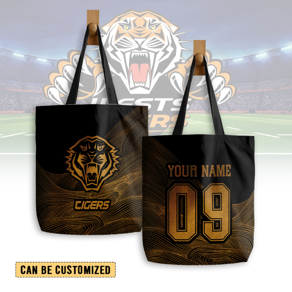 Auspiritmerch Wests Tigers Personalized Tote Bags Gift For Fans
