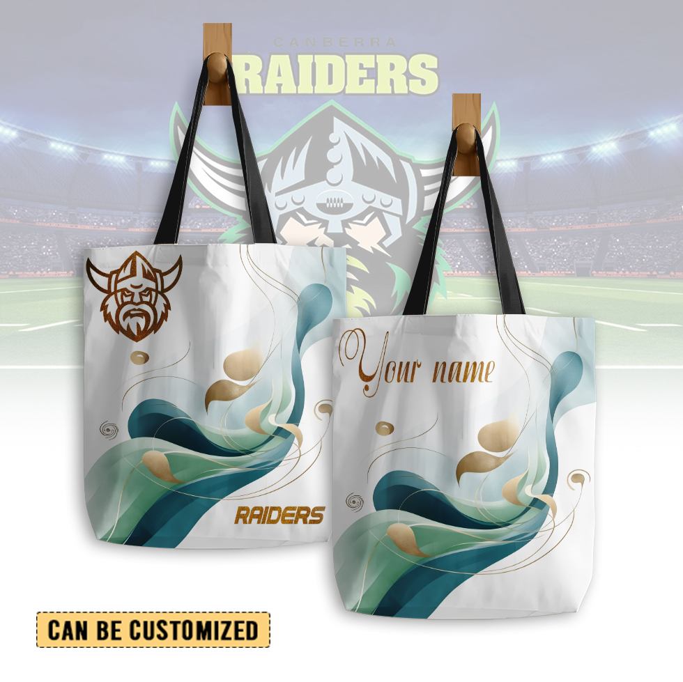 Auspiritmerch Canberra Raiders Personalized Tote Bags Gift For Fans