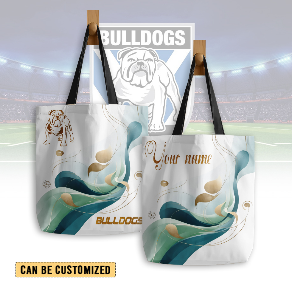 Auspiritmerch Canterbury-Bankstown Bulldogs Personalized Tote Bags Gift For Fans