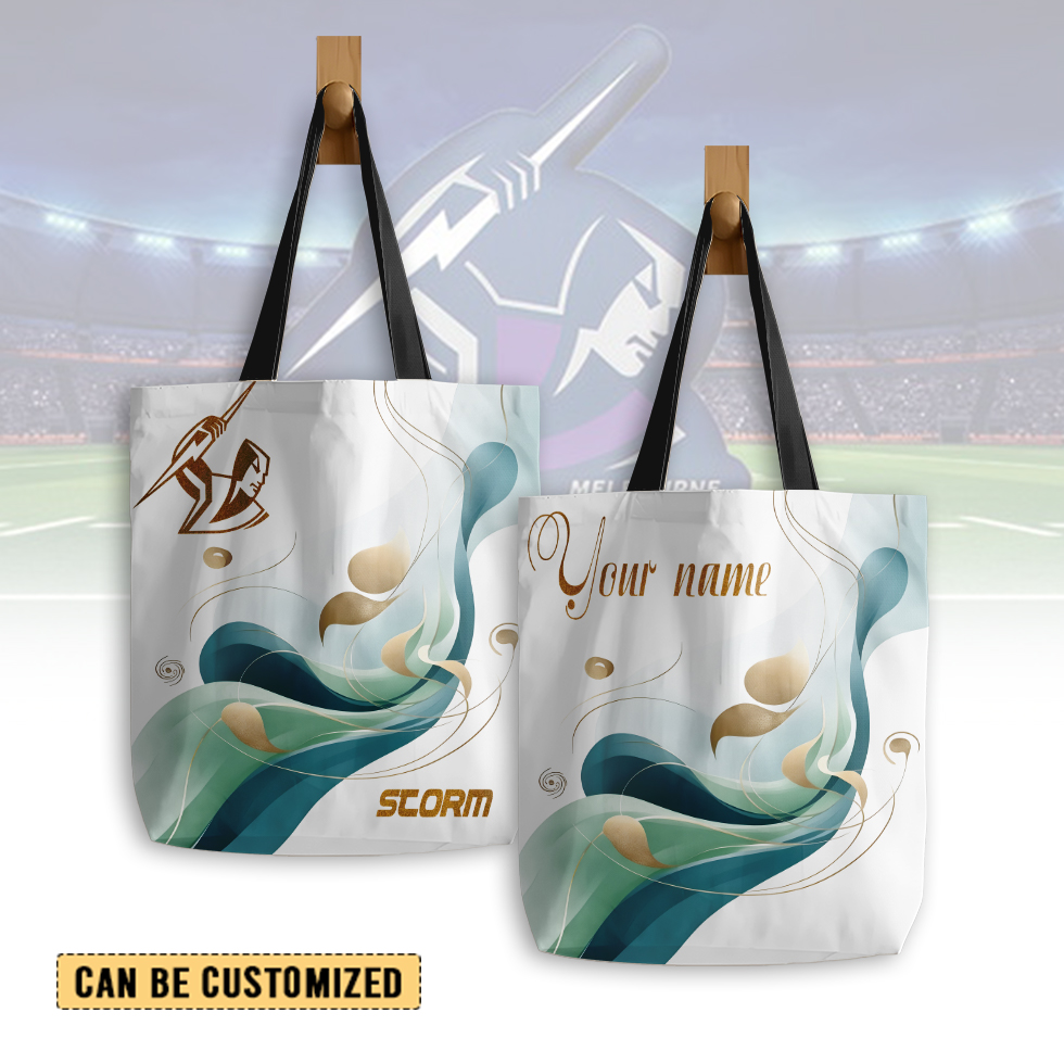 Auspiritmerch Melbourne Storm Personalized Tote Bags Gift For Fans
