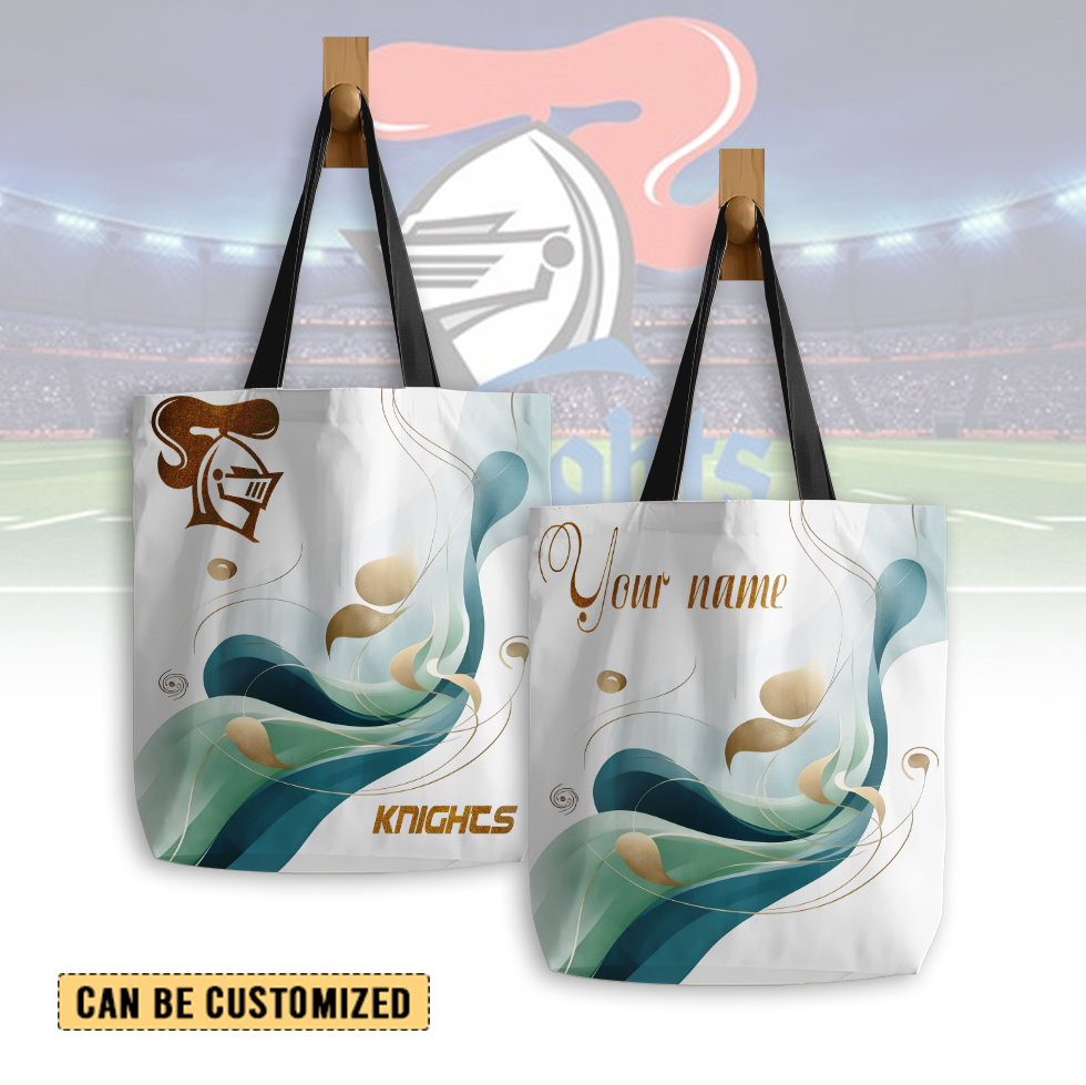 Auspiritmerch Newcastle Knights Personalized Tote Bags Gift For Fans