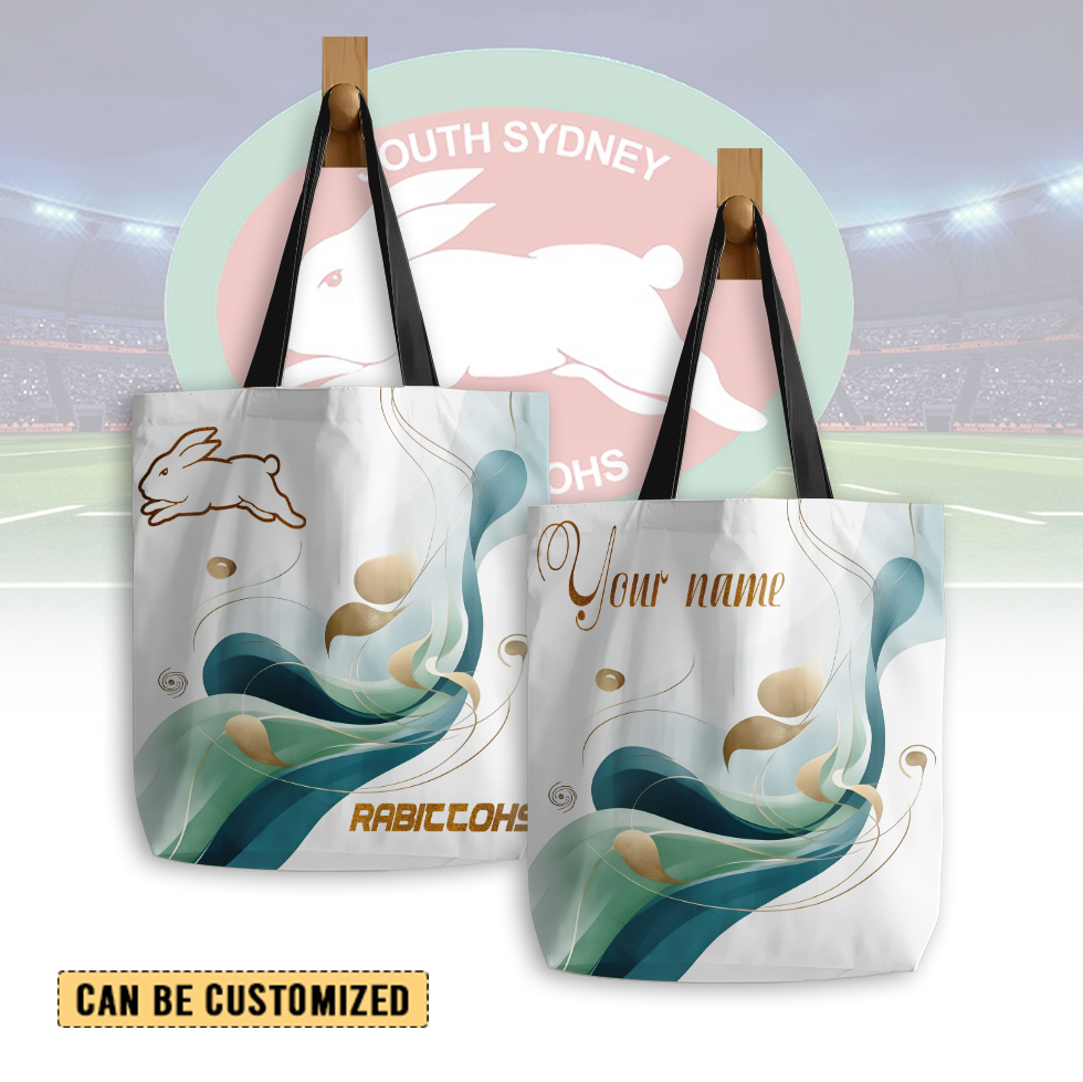 Auspiritmerch South Sydney Rabbitohs Personalized Tote Bags Gift For Fans