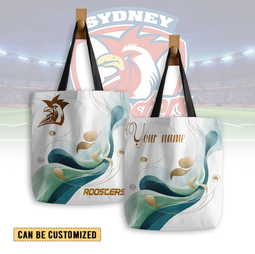 Auspiritmerch Sydney Roosters Personalized Tote Bags Gift For Fans