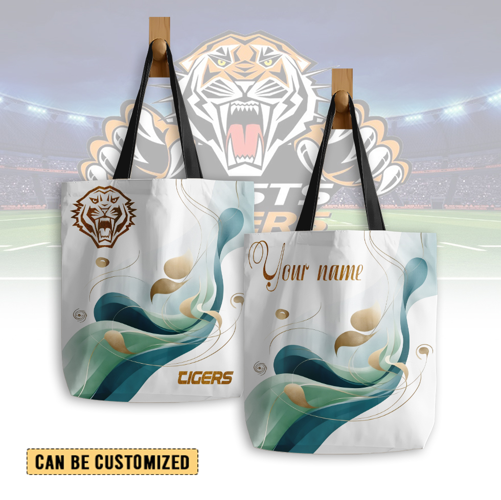 Auspiritmerch Wests Tigers Personalized Tote Bags Gift For Fans