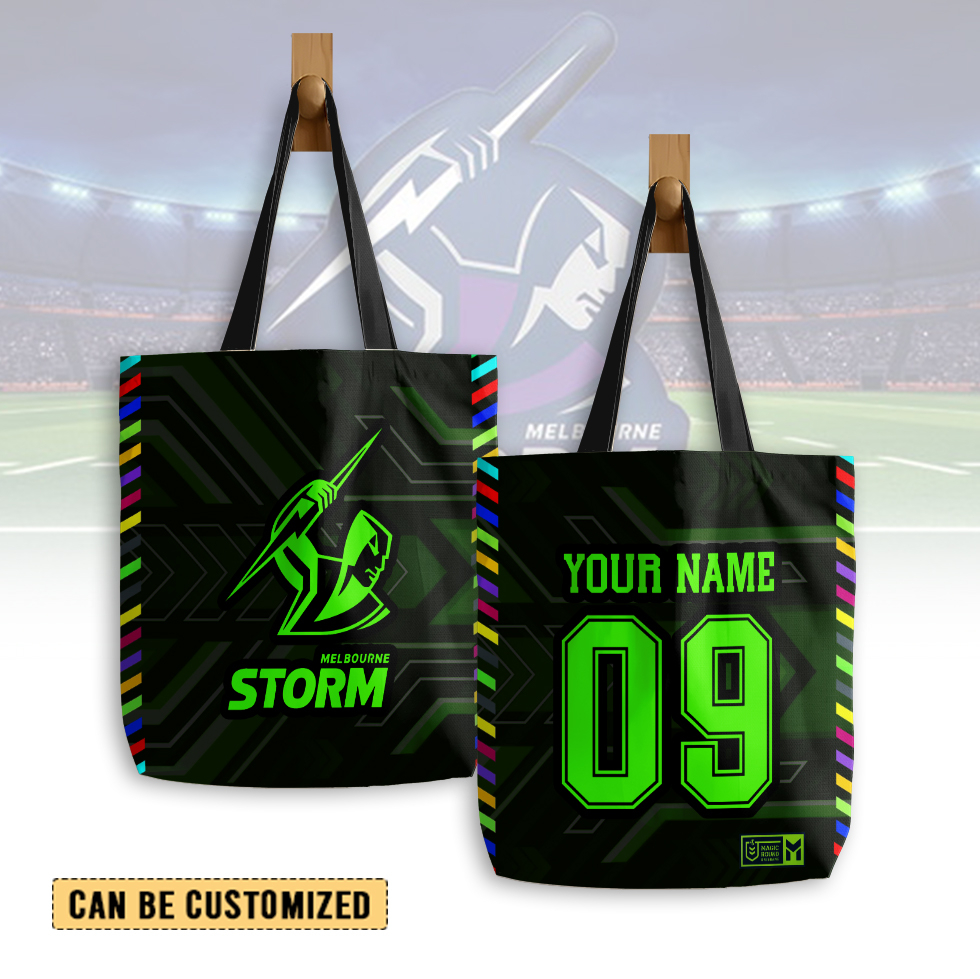 Auspiritmerch Melbourne Storm Personalized Tote Bags Gift For Fans