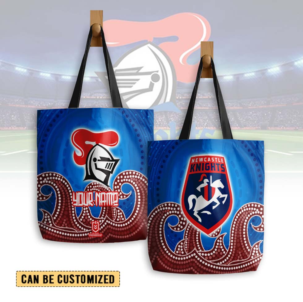 Auspiritmerch Newcastle Knights Personalized Tote Bags Gift For Fans