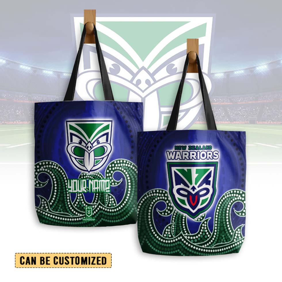 Auspiritmerch New Zealand Warriors Personalized Tote Bags Gift For Fans