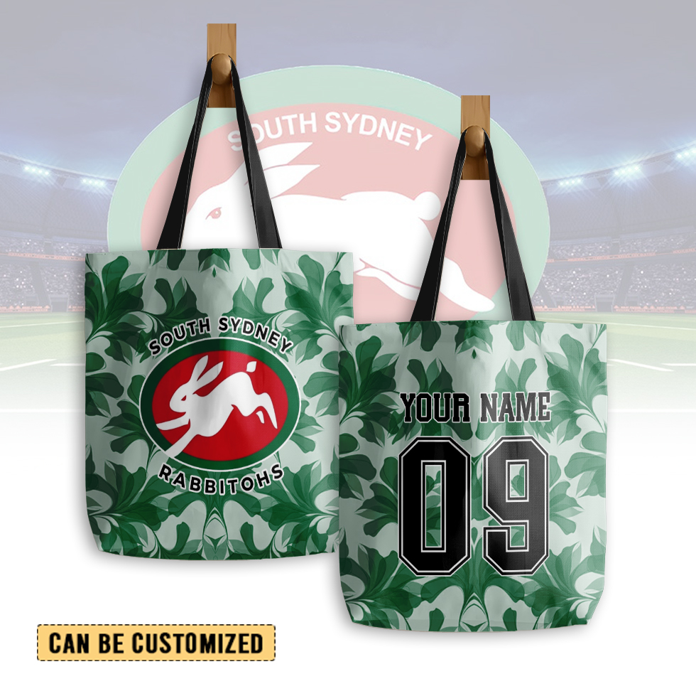 Auspiritmerch South Sydney Rabbitohs Personalized Tote Bags Gift For Fans