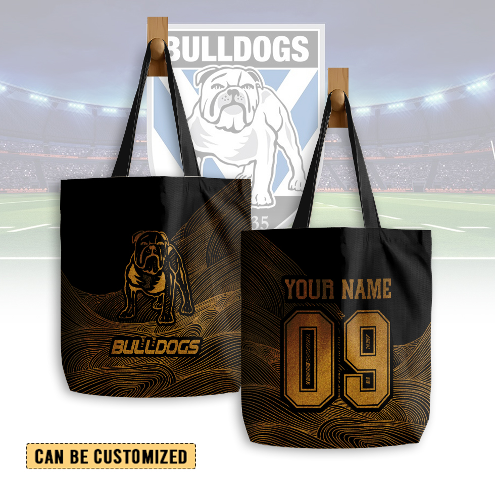 Auspiritmerch Canterbury-Bankstown Bulldogs Personalized Tote Bags Gift For Fans