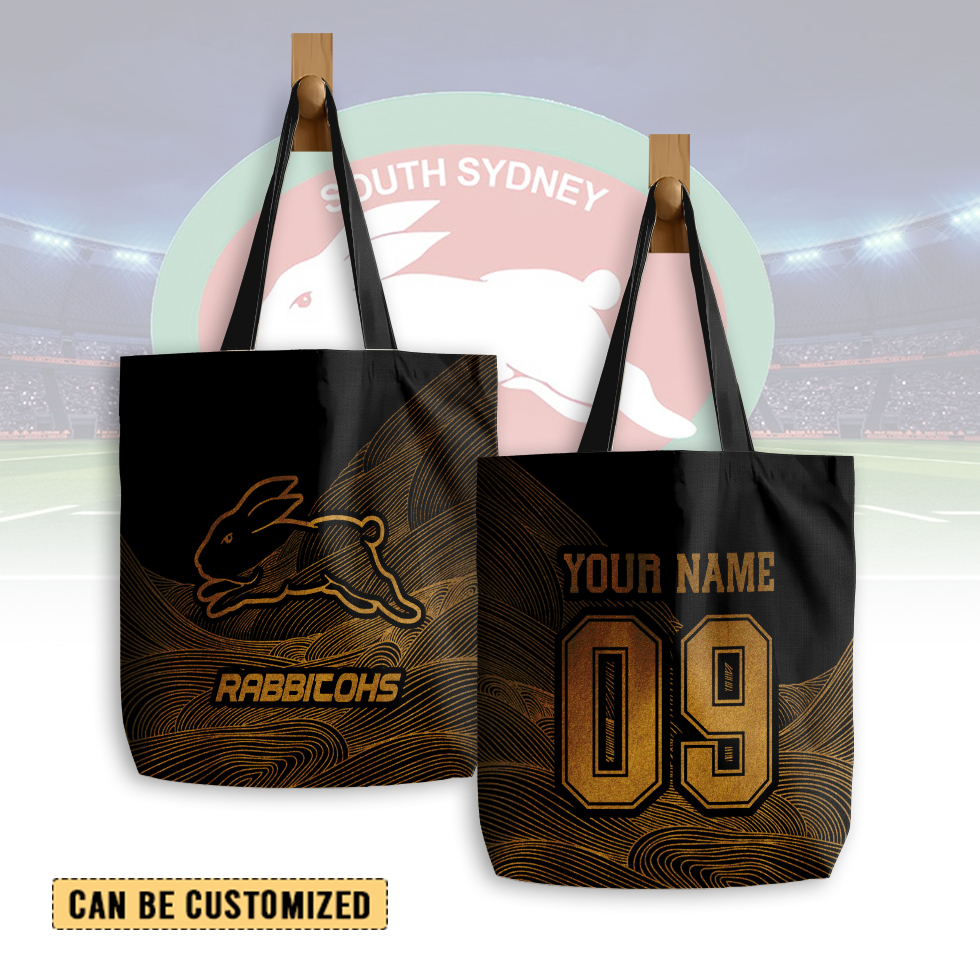 Auspiritmerch South Sydney Rabbitohs Personalized Tote Bags Gift For Fans