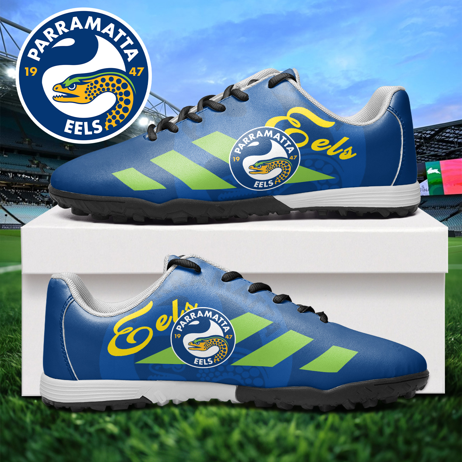Auspiritmerch Parramatta Eels Turf Football Shoes Gift For Fans