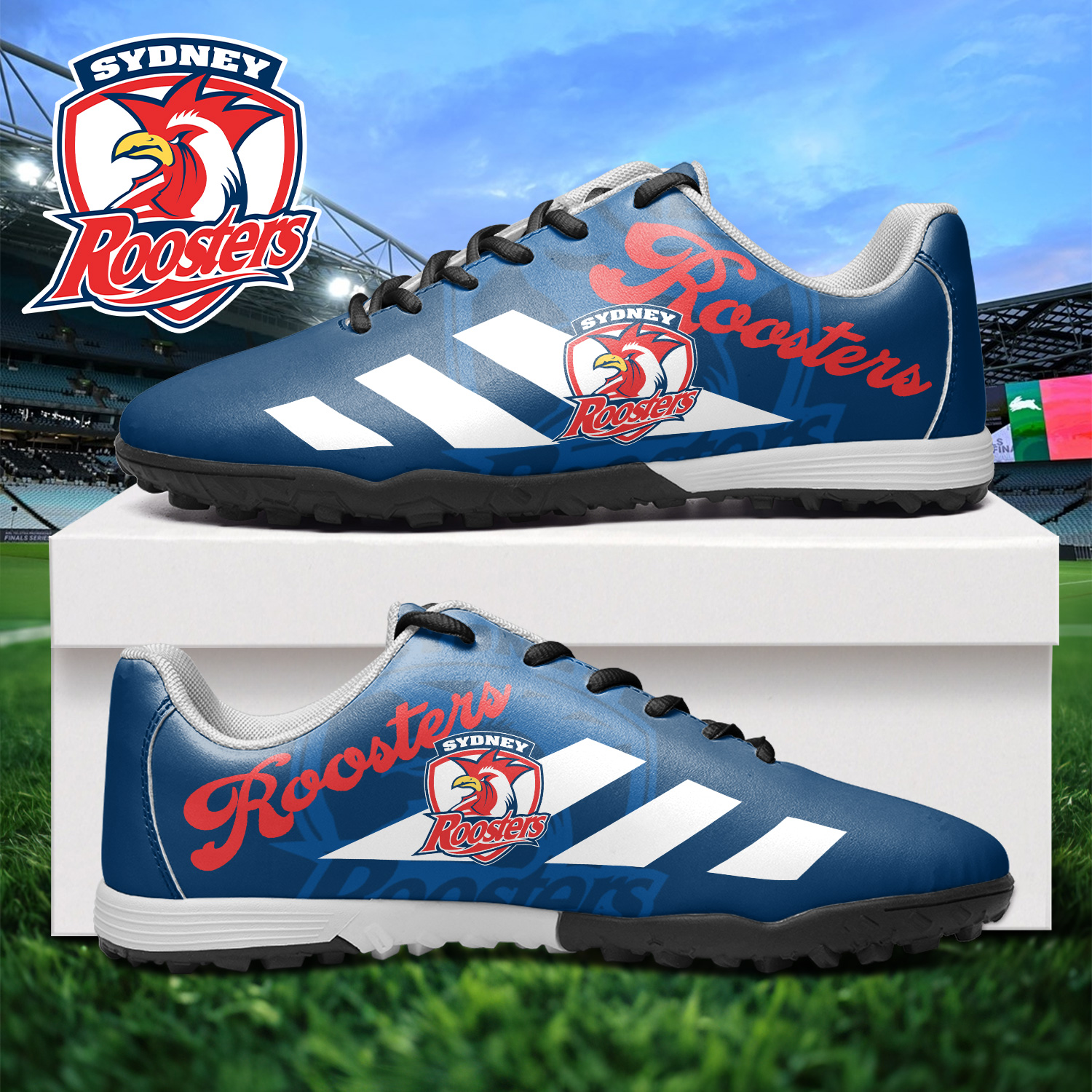 Auspiritmerch Sydney Roosters Turf Football Shoes Gift For Fans