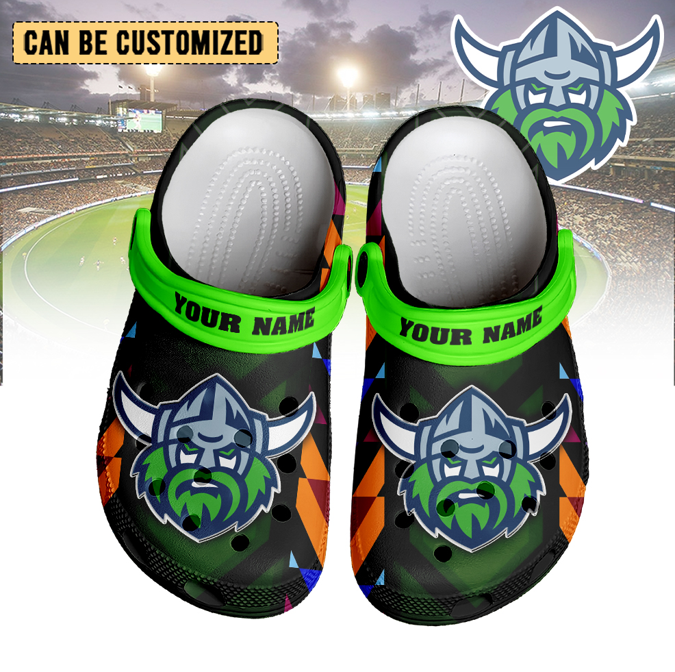 Auspiritmerch Canberra Raiders Crocs Crocband Clogs Shoes Comfortable For Men Women and Kids