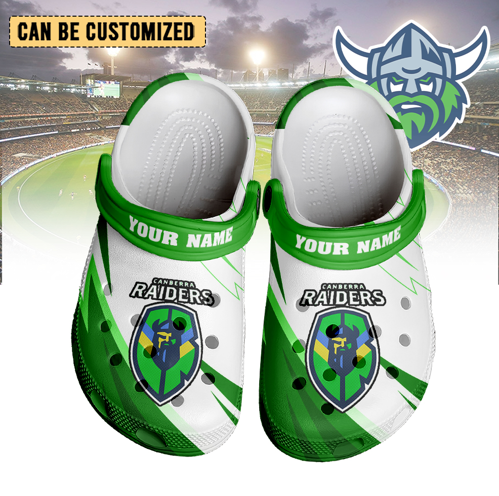 Auspiritmerch Canberra Raiders Crocs Crocband Clogs Shoes Comfortable For Men Women and Kids