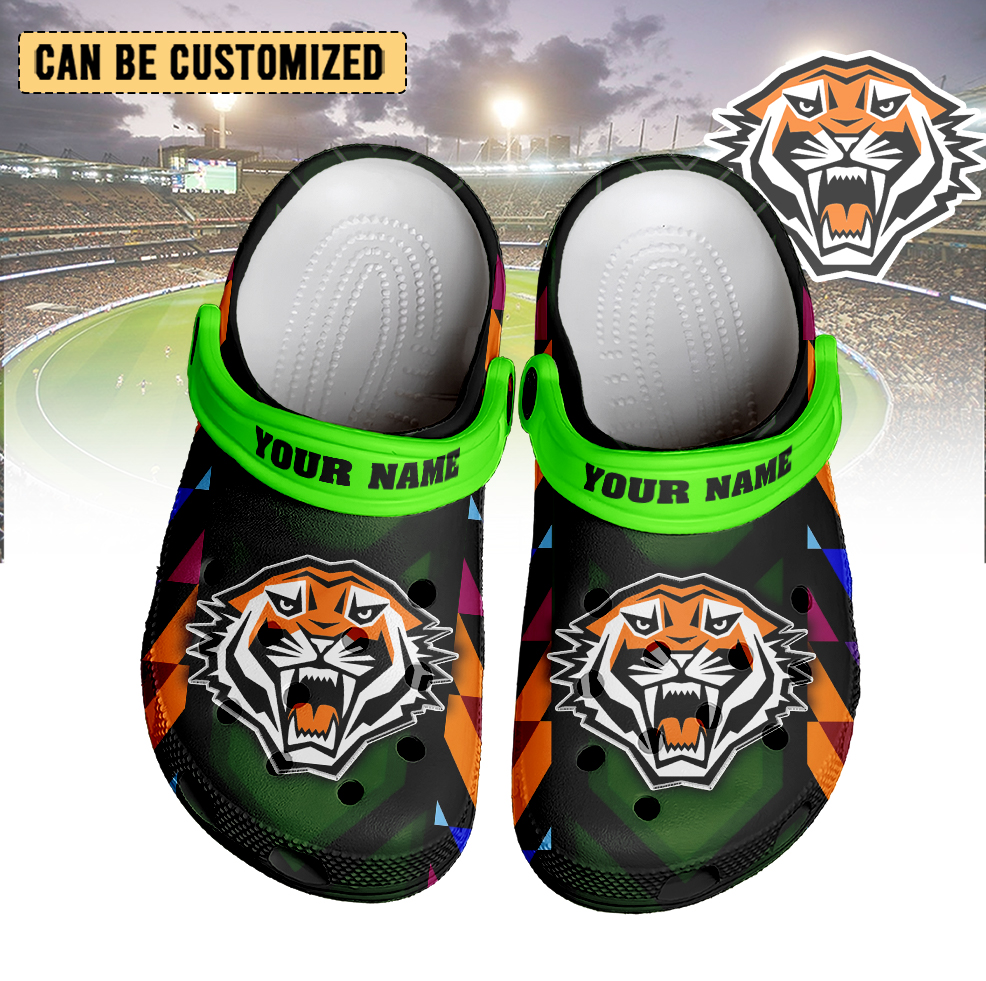 Auspiritmerch Wests Tigers Crocs Crocband Clogs Shoes Comfortable For Men Women and Kids