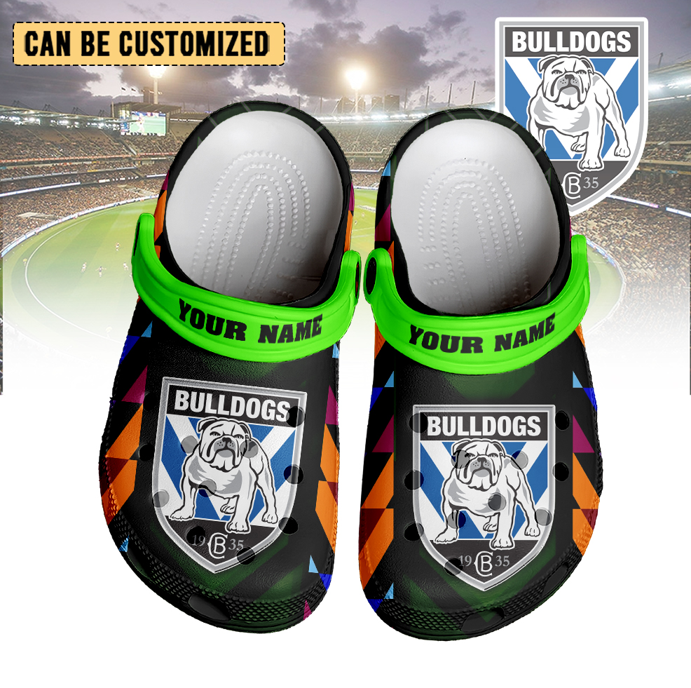 Auspiritmerch Canterbury-Bankstown Bulldogs Crocs Crocband Clogs Shoes Comfortable For Men Women and Kids