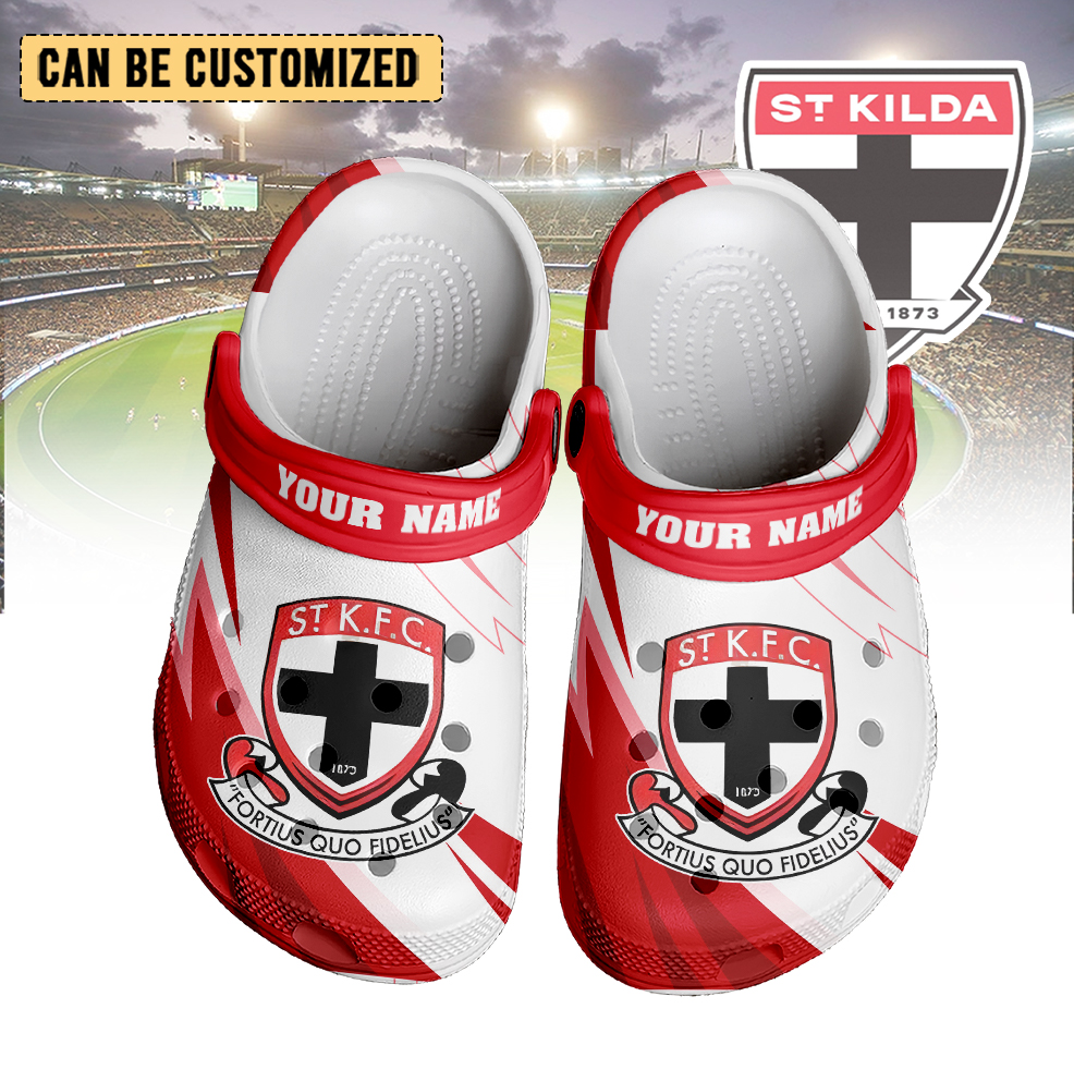 Auspiritmerch St Kilda Saints Crocs Crocband Clogs Shoes Comfortable For Men Women and Kids