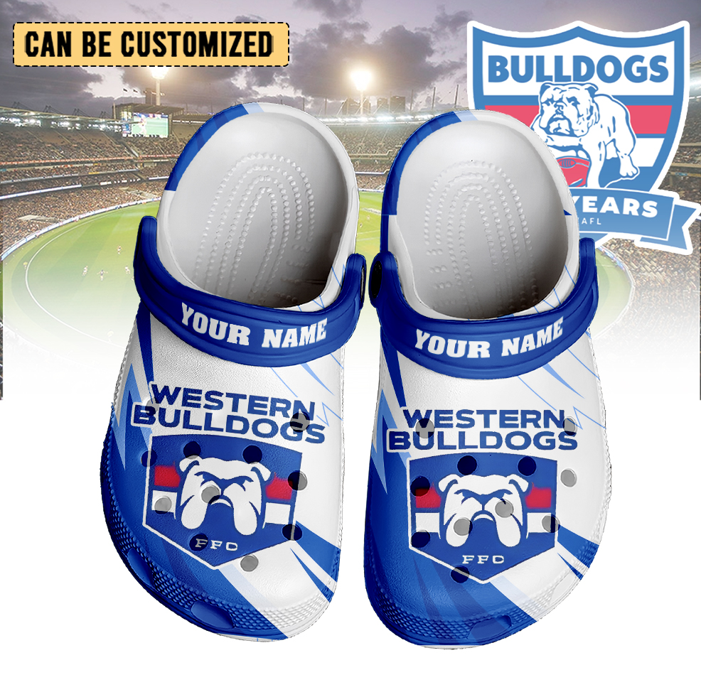 Auspiritmerch Western Bulldogs Crocs Crocband Clogs Shoes Comfortable For Men Women and Kids