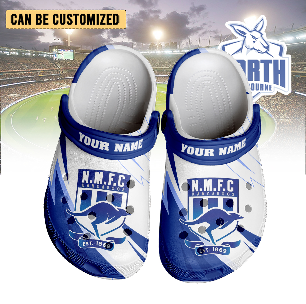 Auspiritmerch North Melbourne Crocs Crocband Clogs Shoes Comfortable For Men Women and Kids