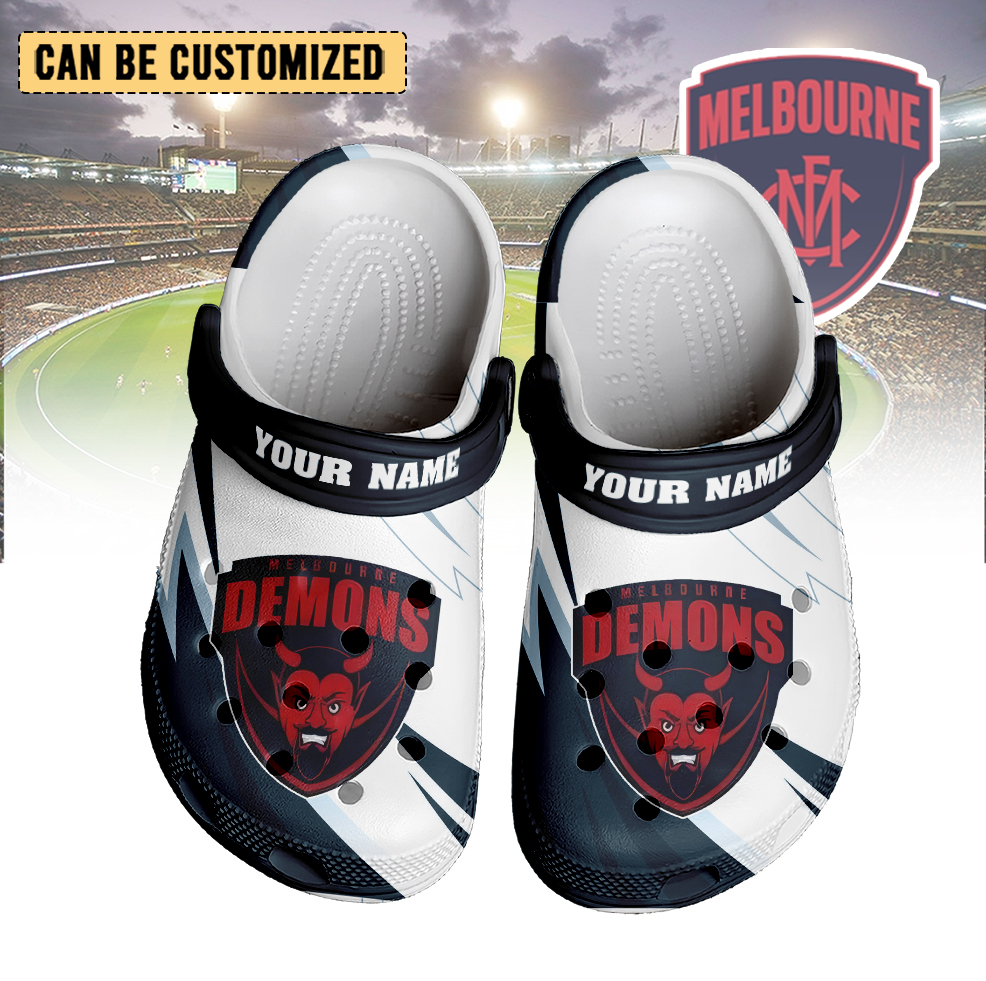 Auspiritmerch Melbourne Demons Crocs Crocband Clogs Shoes Comfortable For Men Women and Kids