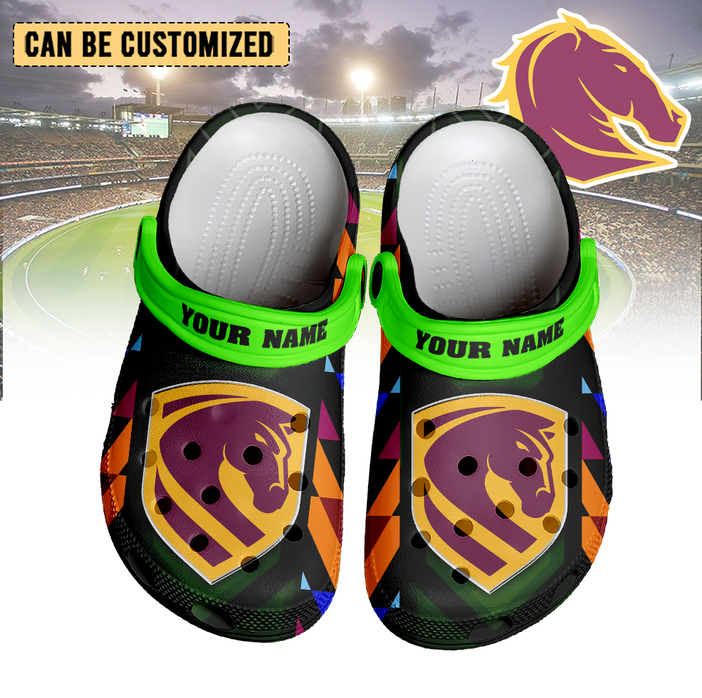 Auspiritmerch Brisbane Broncos Crocs Crocband Clogs Shoes Comfortable For Men Women and Kids