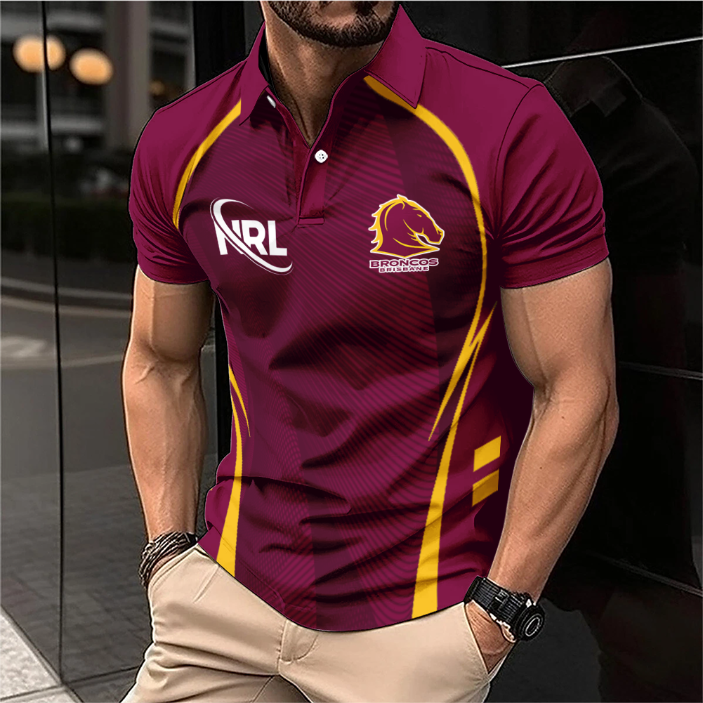Auspiritmerch Brisbane Broncos Personalized Polo Shirt Gift For Fans