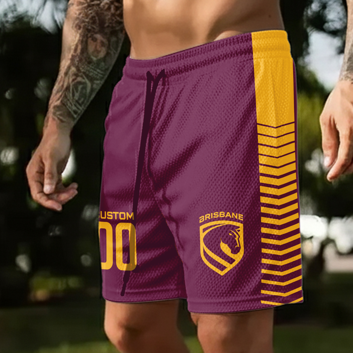 Auspiritmerch Brisbane Broncos Personalized Short Pants Gift For Fans