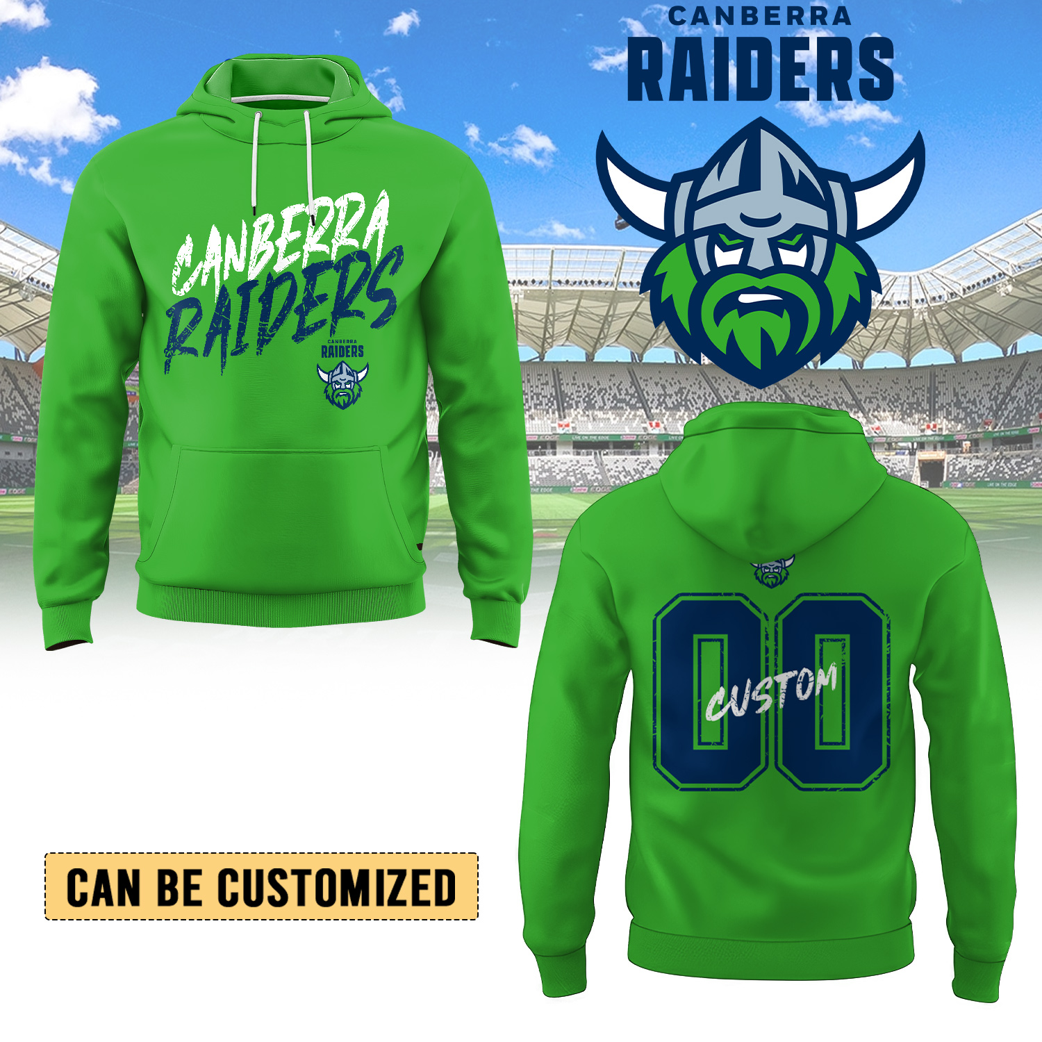 Auspiritmerch Canberra Raiders Personalized Hoodie Gift For Fans