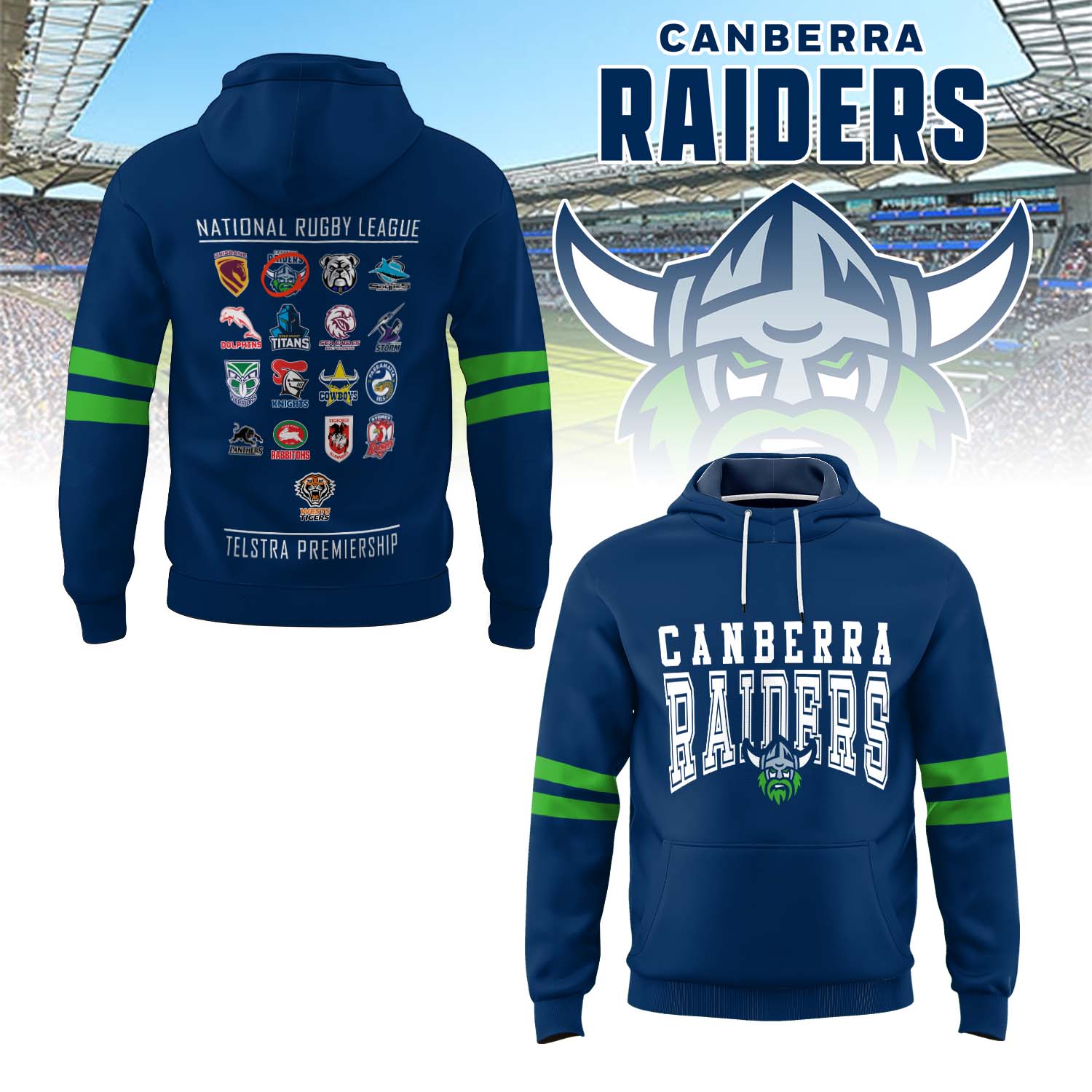 Auspiritmerch Canberra Raiders Personalized Hoodie Gift For Fans