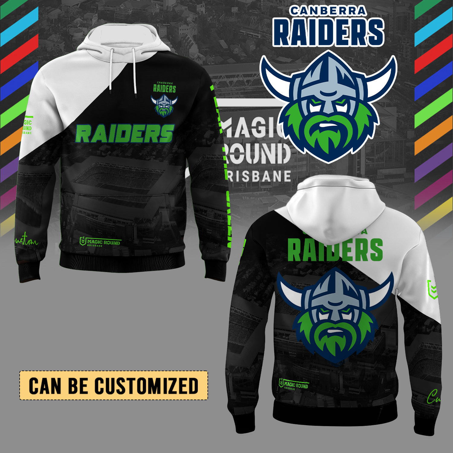 Auspiritmerch Canberra Raiders Personalized Hoodie Gift For Fans