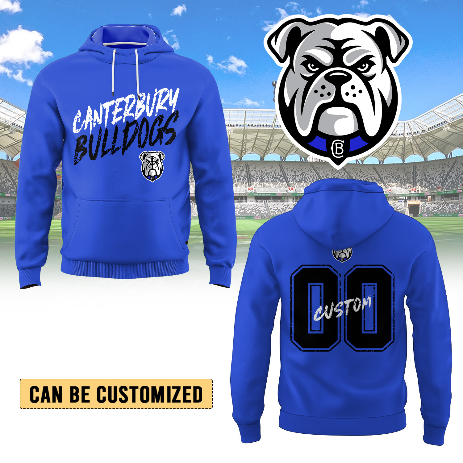 Auspiritmerch Canterbury-Bankstown Bulldogs Personalized Hoodie Gift For Fans